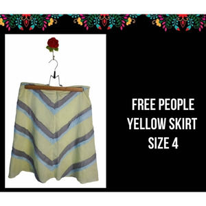 FREE PEOPLE | YELLOW SKIRT